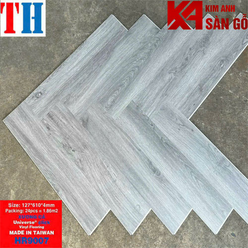 Sàn Nhựa Hèm Khóa Giả Gỗ Xương Cá TH-9007